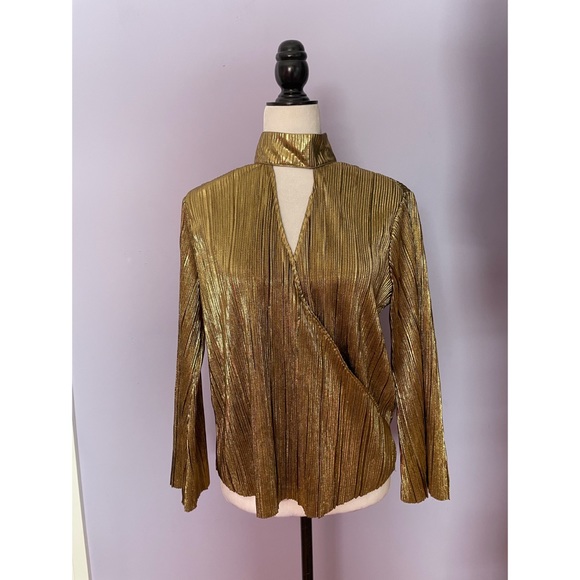 House of Harlow 1960 x REVOLVE Gold Lynn Blouse - Picture 4 of 9
